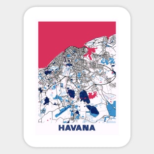 Havana - Cuba MilkTea City Map Sticker